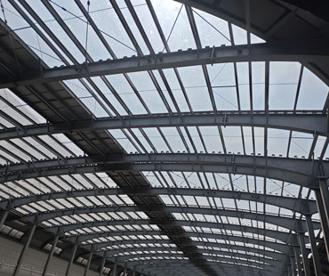 Steel frame tunnel
